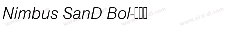 Nimbus SanD Bol字体转换 Nimbus SanD Bol字体转换